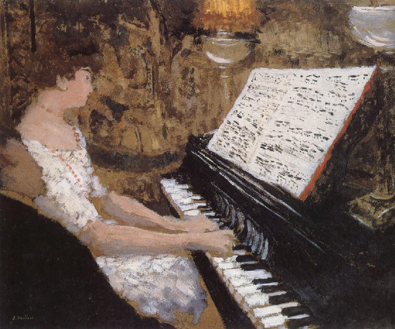 Edouard Vuillard Piano lady oil painting image